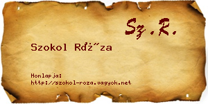 Szokol Róza névjegykártya